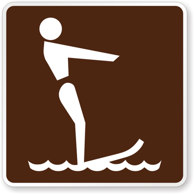 Skiing (Water) Symbol - Traffic Sign