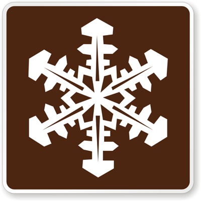 Buy snowshoes winter recreation park - Winter Recreation Area symbol, 30\" x 30\"