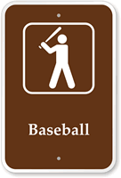 Baseball Campground Park Sign