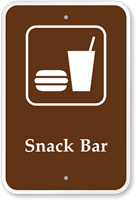 Snack Bar Campground Park Sign