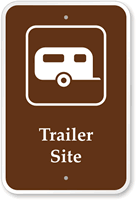 Trailer Site Campground Park Sign