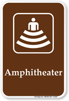 Amphitheater - Campground, Guide & Park Sign