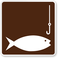 Fishing Symbol - Traffic Sign