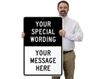 Customizable Split Signs Template