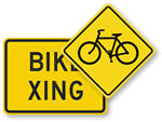 Bicycle Crossing Signs