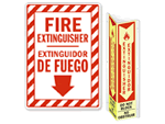 Bilingual Fire Extinguisher Signs
