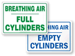 Breathing Air Station Signs