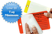 Custom Self Laminating Tag Quoter