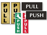 Push Pull Signs | Push Pull Door Signs