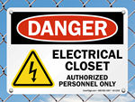 Electrical Closet Signs