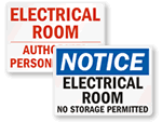 Electrical Room Safety Signs