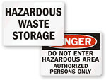 Hazardous Area Signs