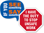 Safety Slogan Stickers   Hard Hat Safety Stickers