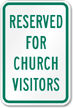 Church Parking Signs