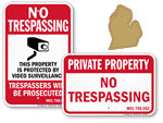 No Trespassing Signs for Michigan