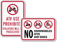 No ATV Signs