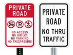 Private Road Signs