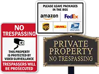 Property and Security Signs