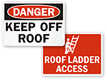 Roof Safety Signs