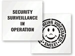 Security Floor & Pavement Stencils