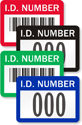 Personalized I.D. Number Labels