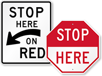 Stop Message Signs