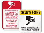 Surveillance Signs