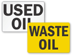 Used & Waste Oil Signs