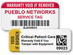 Warranty Labels for Assets