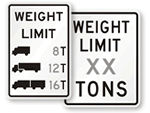 Weight Limit Signs