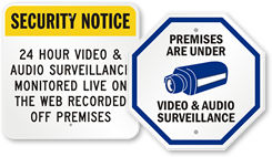 Audio Surveillance Signs