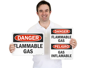 Flammable Gas Signs