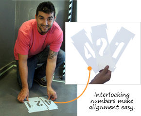 Parking Lot Stencils