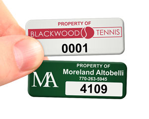 Asset Labels – 0.75” x 2.0” (with your logo)