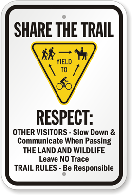 Share the Trail Sign