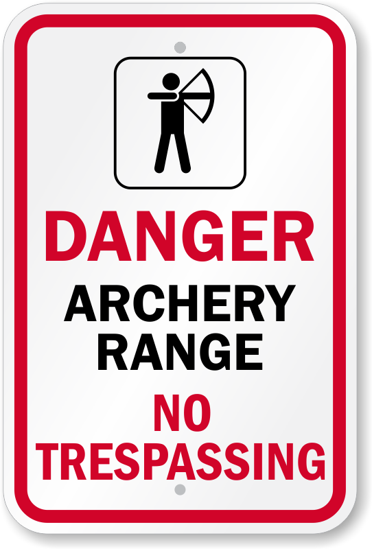 Danger Rifle Range Impact Area No Trespassing 8" x 12" Aluminum Sign Made USA 