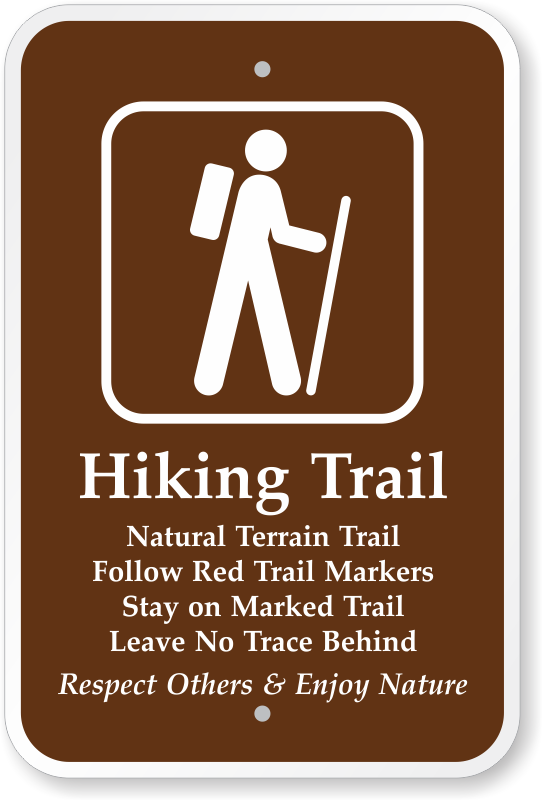 Hiking Trail Sign 
