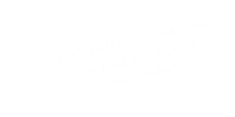 Food May Contain Wheat Products Tent Sign