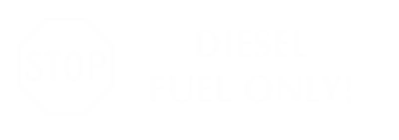 Stop Diesel Fuel Only Engraved Sign