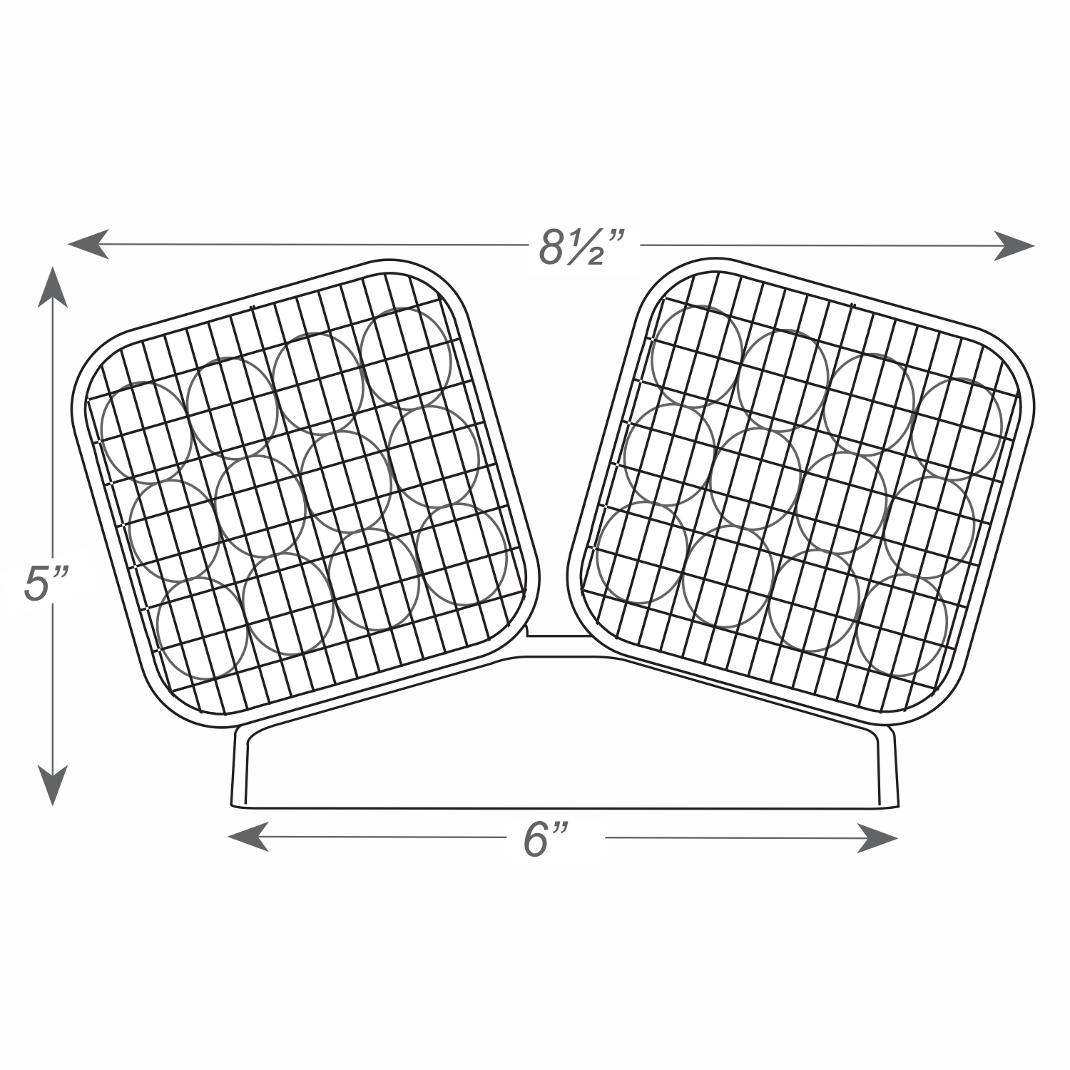 LED Remote Lamp Head with Double Head