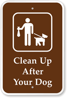 Clean Up After Your Pet Campground Sign