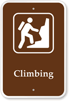 Climbing - Campground, Guide & Park Sign