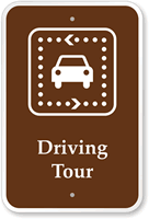 Driving Tour Campground Park Sign