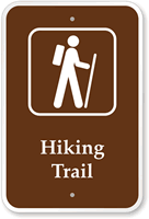 Hiking Trail Campground Park Sign