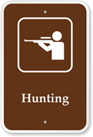 Hunting - Campground, Guide & Park Sign