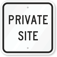 Private Site Sign