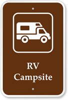 RV Campsite - Campground, Guide & Park Sign