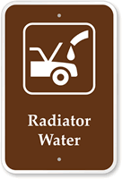 Radiator Water Campground Park Sign