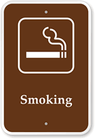Smoking - Campground, Guide & Park Sign