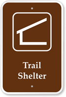 Trail Shelter Campground Park Sign